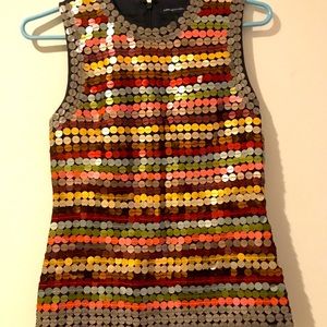 FRENCH CONNECTION SEQUINED sleeveless top